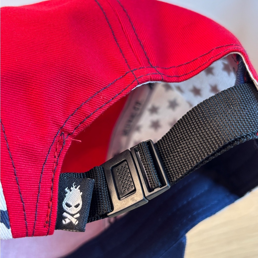 Red, White & Blue 'CAMP Headwear Original” Star Five-Panel Cap NWOT !! - Picture 4 of 6